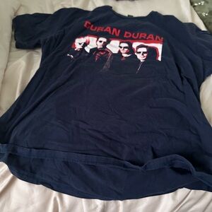 Navy Blue Graphic Band Tee